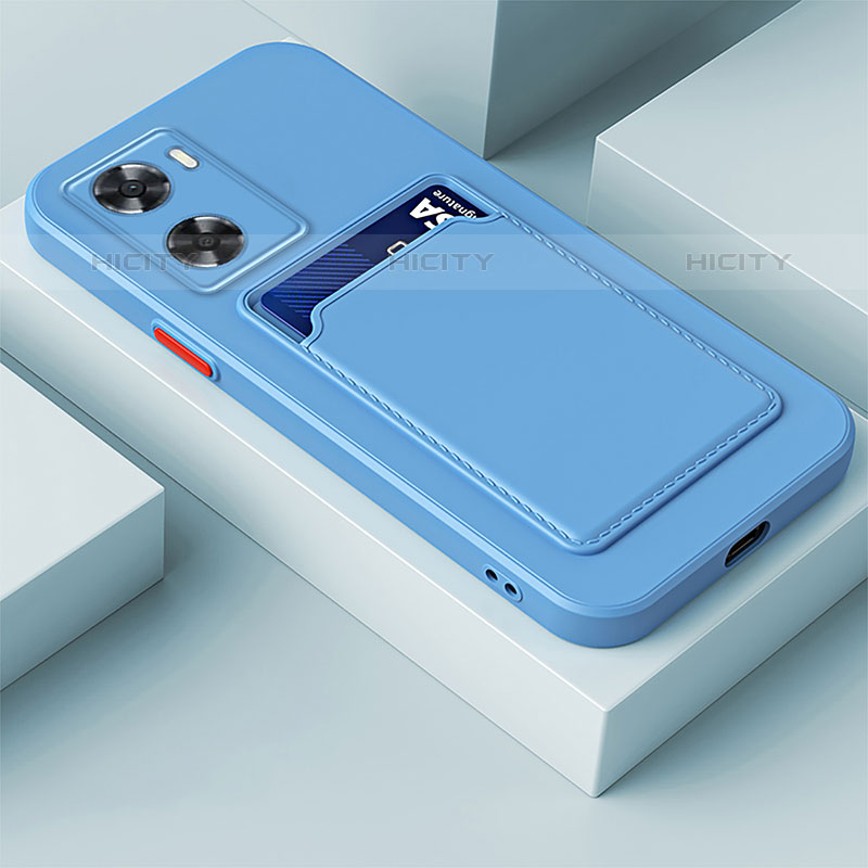 Custodia Silicone Ultra Sottile Morbida 360 Gradi Cover per OnePlus Nord N20 SE Cielo Blu