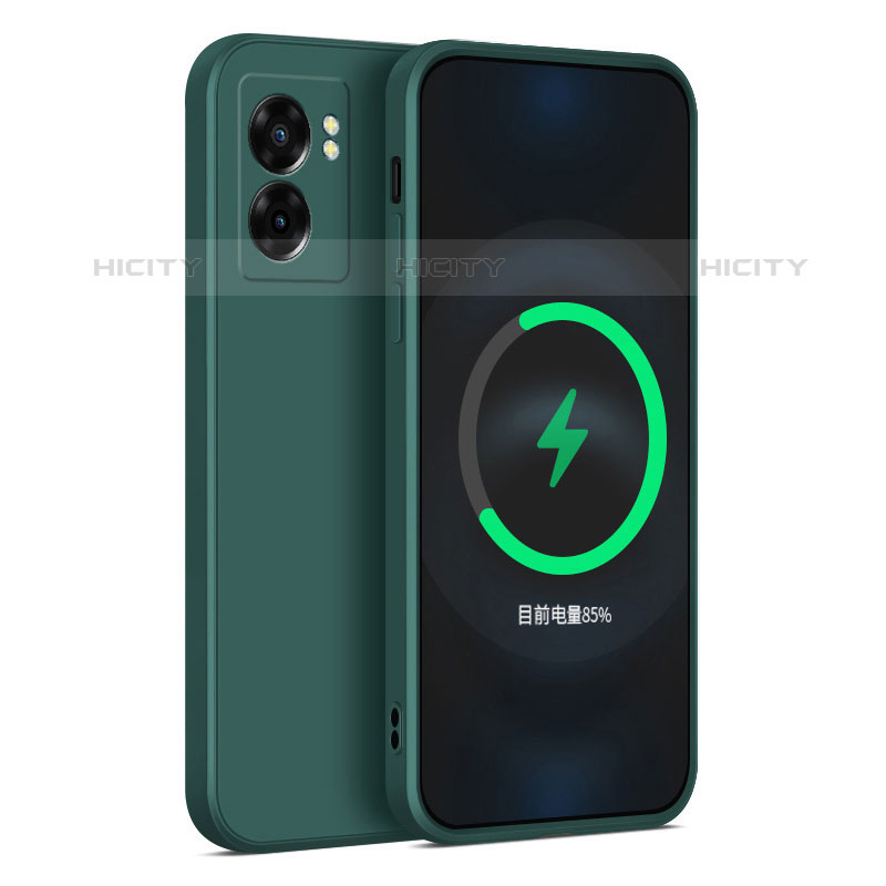 Custodia Silicone Ultra Sottile Morbida 360 Gradi Cover per OnePlus Nord N300 5G Verde Notte