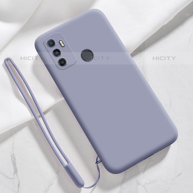 Custodia Silicone Ultra Sottile Morbida 360 Gradi Cover per Oppo A11s Grigio Lavanda