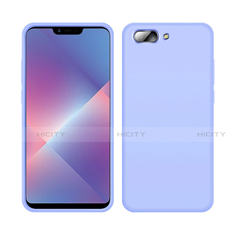 Custodia Silicone Ultra Sottile Morbida 360 Gradi Cover per Oppo A12e Lavanda