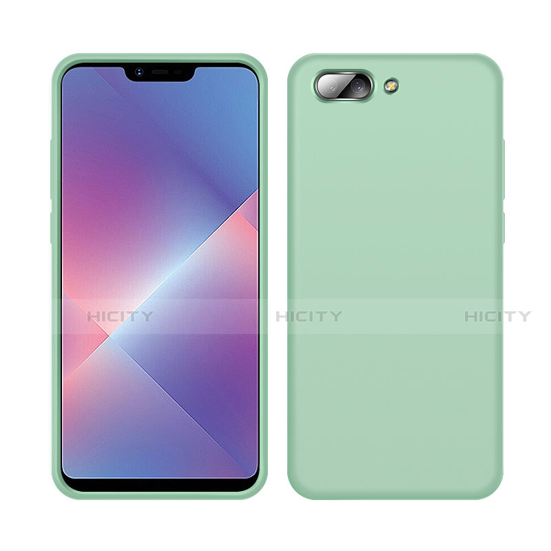 Custodia Silicone Ultra Sottile Morbida 360 Gradi Cover per Oppo A12e Verde