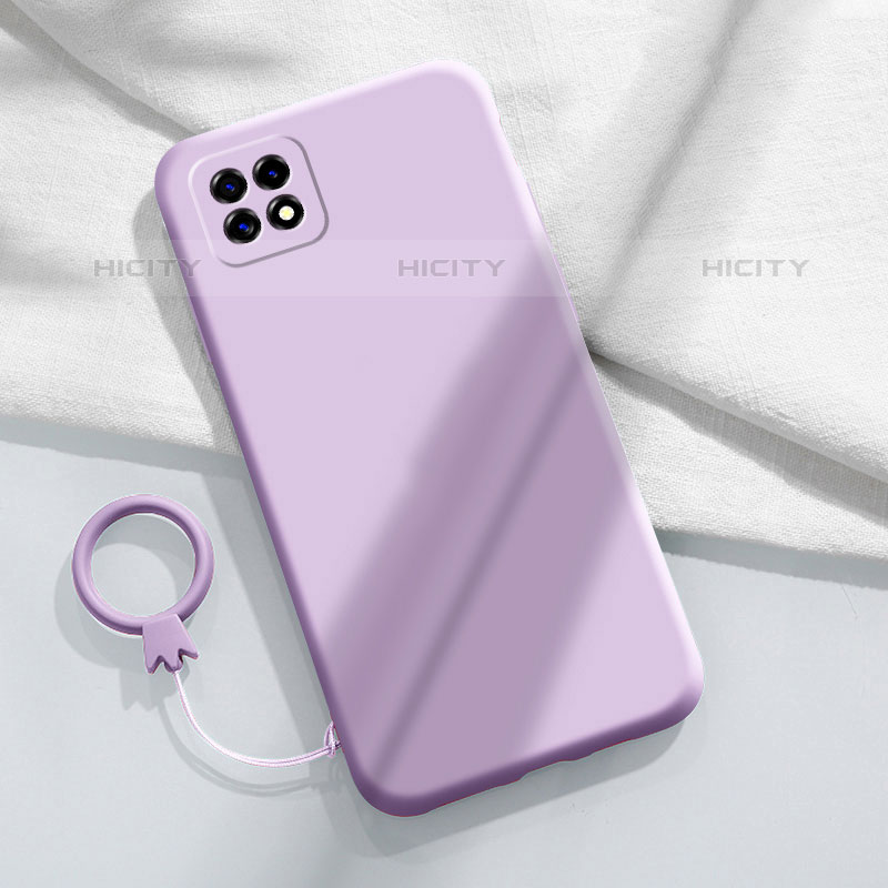 Custodia Silicone Ultra Sottile Morbida 360 Gradi Cover per Oppo A53 5G Viola