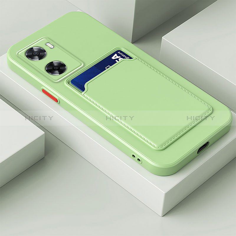 Custodia Silicone Ultra Sottile Morbida 360 Gradi Cover per Oppo A57e Verde