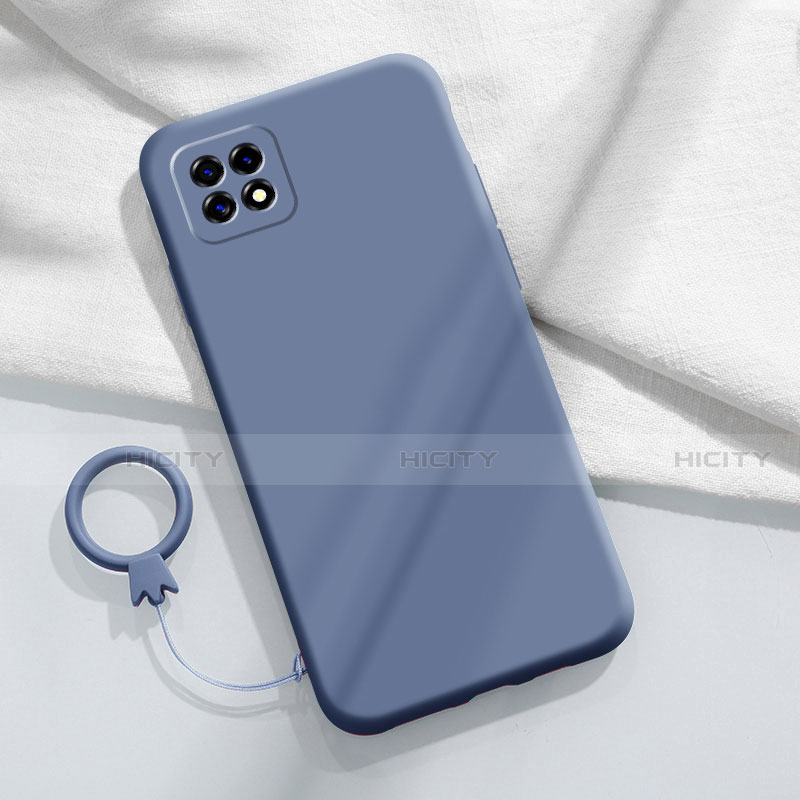 Custodia Silicone Ultra Sottile Morbida 360 Gradi Cover per Oppo A72 5G Grigio Lavanda