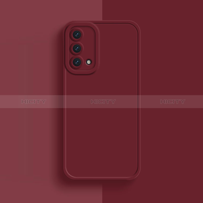 Custodia Silicone Ultra Sottile Morbida 360 Gradi Cover per Oppo A74 5G Rosso