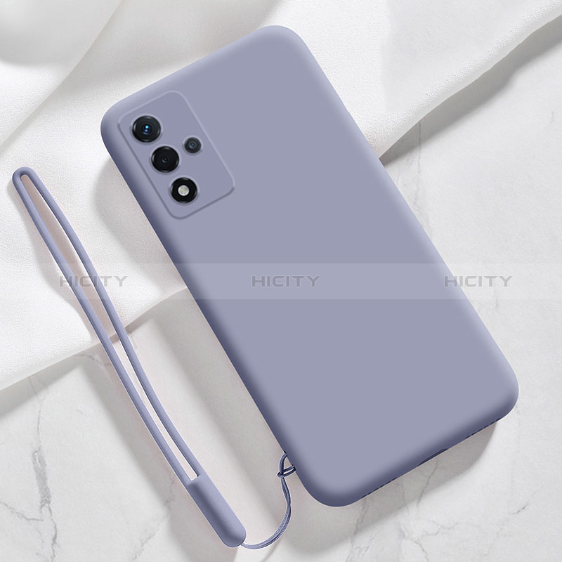 Custodia Silicone Ultra Sottile Morbida 360 Gradi Cover per Oppo A93s 5G Grigio Lavanda