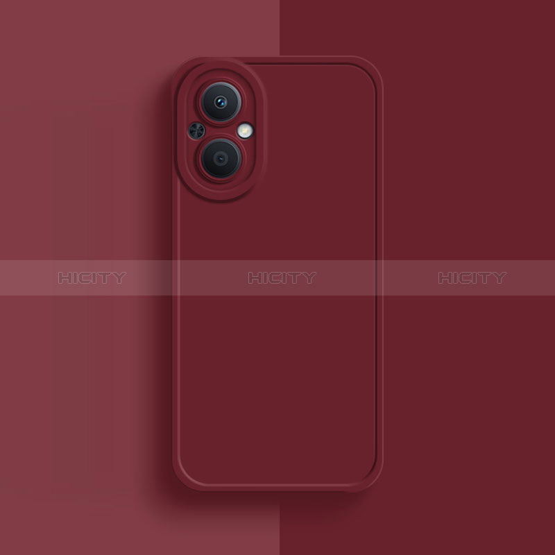 Custodia Silicone Ultra Sottile Morbida 360 Gradi Cover per Oppo A96 5G Rosso