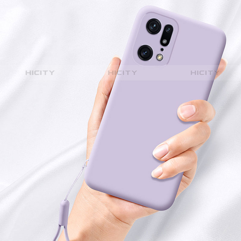 Custodia Silicone Ultra Sottile Morbida 360 Gradi Cover per Oppo Find X5 Pro 5G