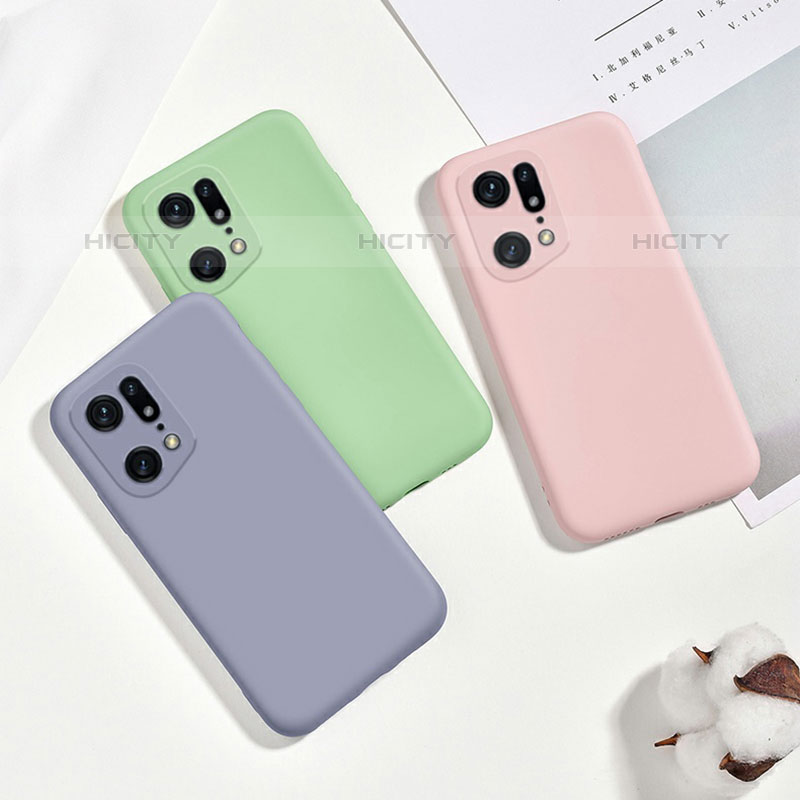 Custodia Silicone Ultra Sottile Morbida 360 Gradi Cover per Oppo Find X5 Pro 5G