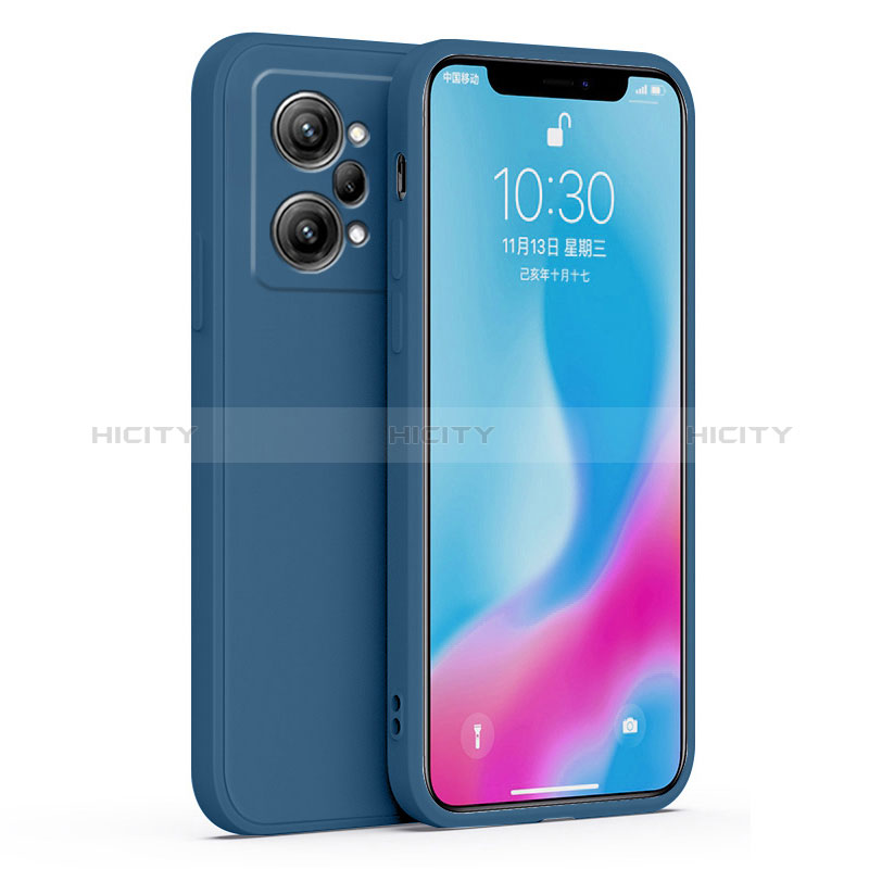 Custodia Silicone Ultra Sottile Morbida 360 Gradi Cover per Oppo K10 Pro 5G Blu Notte