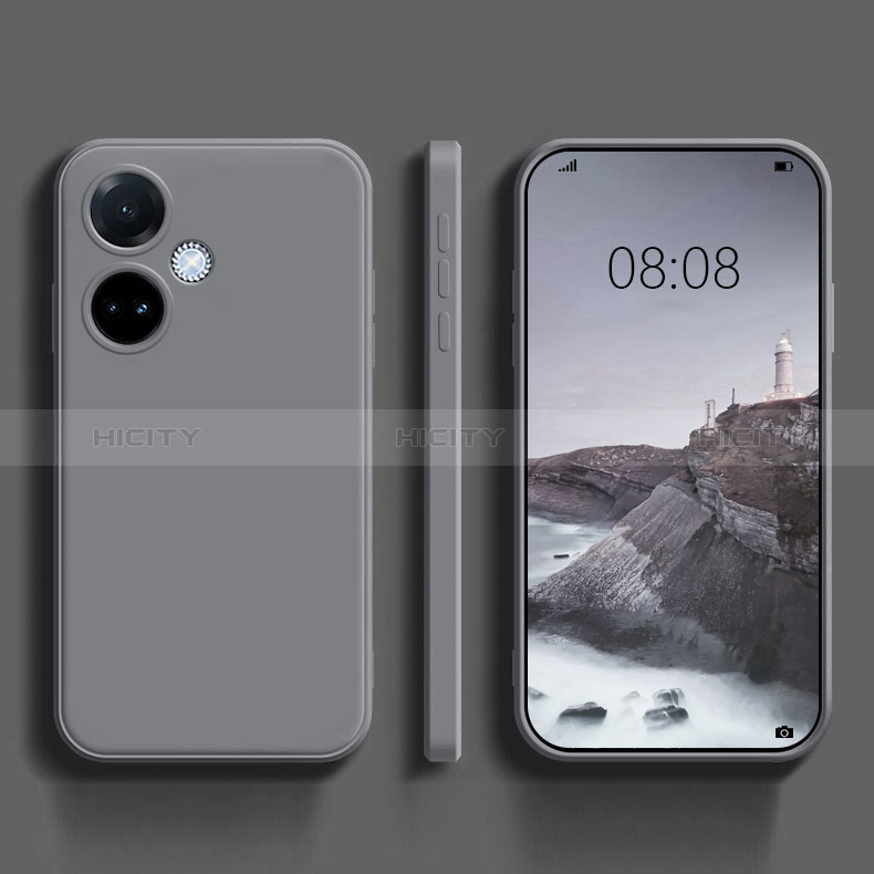 Custodia Silicone Ultra Sottile Morbida 360 Gradi Cover per Oppo K11 5G Grigio