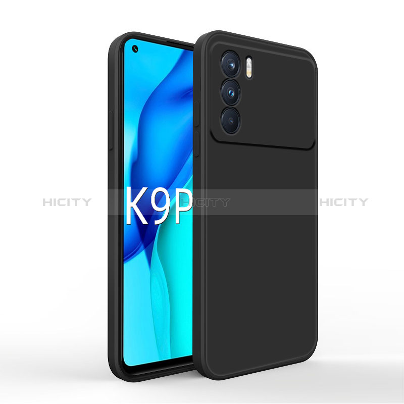 Custodia Silicone Ultra Sottile Morbida 360 Gradi Cover per Oppo K9 Pro 5G Nero