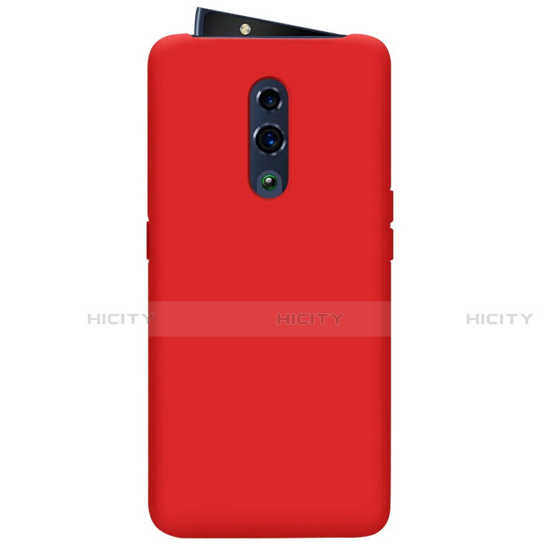 Custodia Silicone Ultra Sottile Morbida 360 Gradi Cover per Oppo Reno Rosso