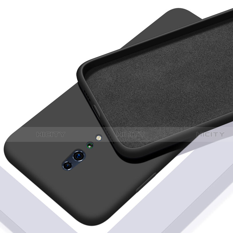 Custodia Silicone Ultra Sottile Morbida 360 Gradi Cover per Oppo Reno Z Nero