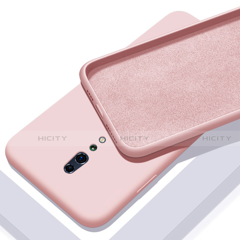 Custodia Silicone Ultra Sottile Morbida 360 Gradi Cover per Oppo Reno Z Oro Rosa