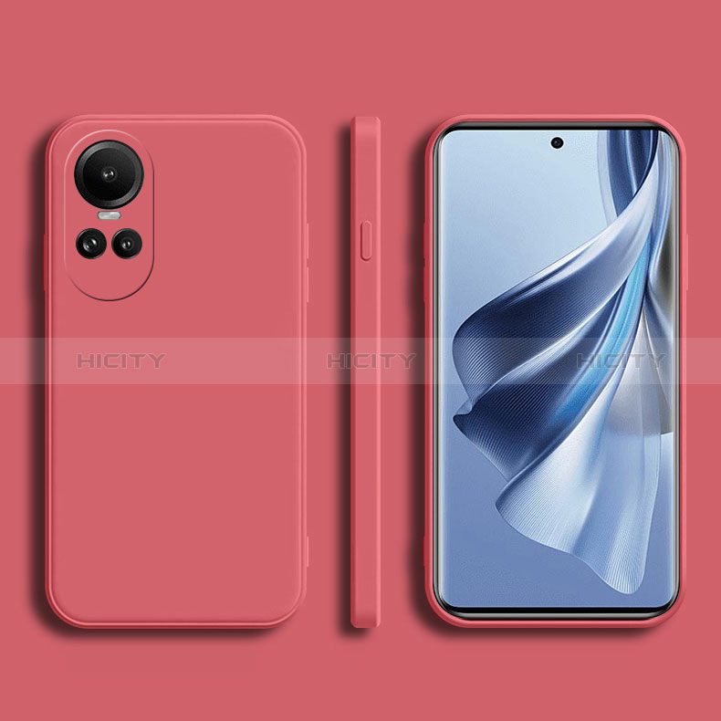 Custodia Silicone Ultra Sottile Morbida 360 Gradi Cover per Oppo Reno10 Pro 5G Rosso