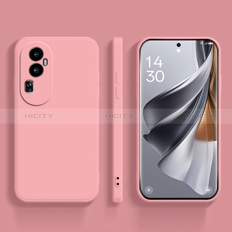 Custodia Silicone Ultra Sottile Morbida 360 Gradi Cover per Oppo Reno10 Pro+ Plus 5G Rosa