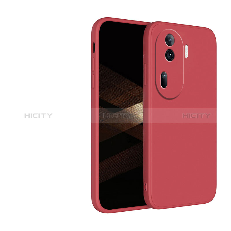 Custodia Silicone Ultra Sottile Morbida 360 Gradi Cover per Oppo Reno11 Pro 5G Rosso