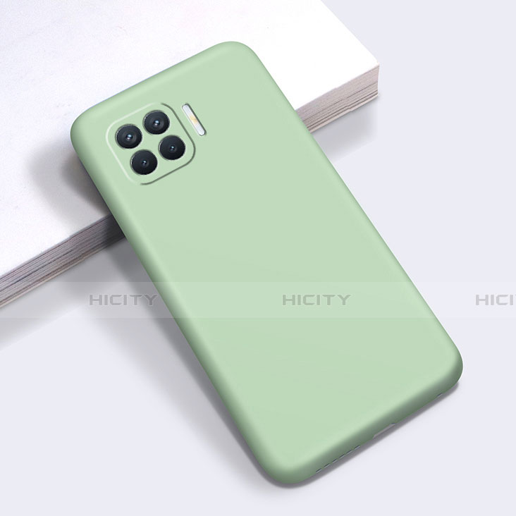 Custodia Silicone Ultra Sottile Morbida 360 Gradi Cover per Oppo Reno4 F Verde