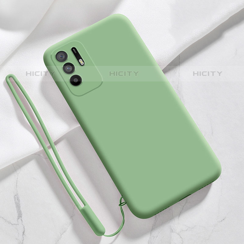 Custodia Silicone Ultra Sottile Morbida 360 Gradi Cover per Oppo Reno5 Z 5G Verde