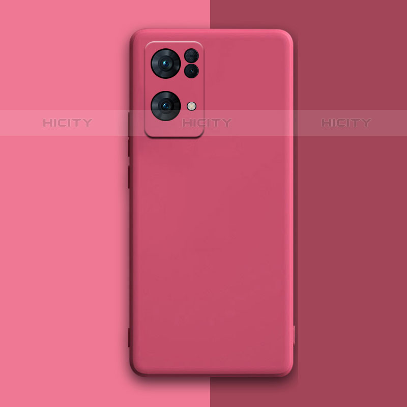 Custodia Silicone Ultra Sottile Morbida 360 Gradi Cover per Oppo Reno7 Pro 5G Rosso