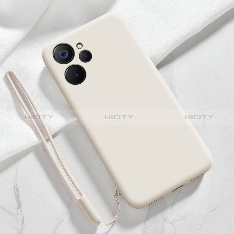 Custodia Silicone Ultra Sottile Morbida 360 Gradi Cover per Realme 9i 5G Bianco