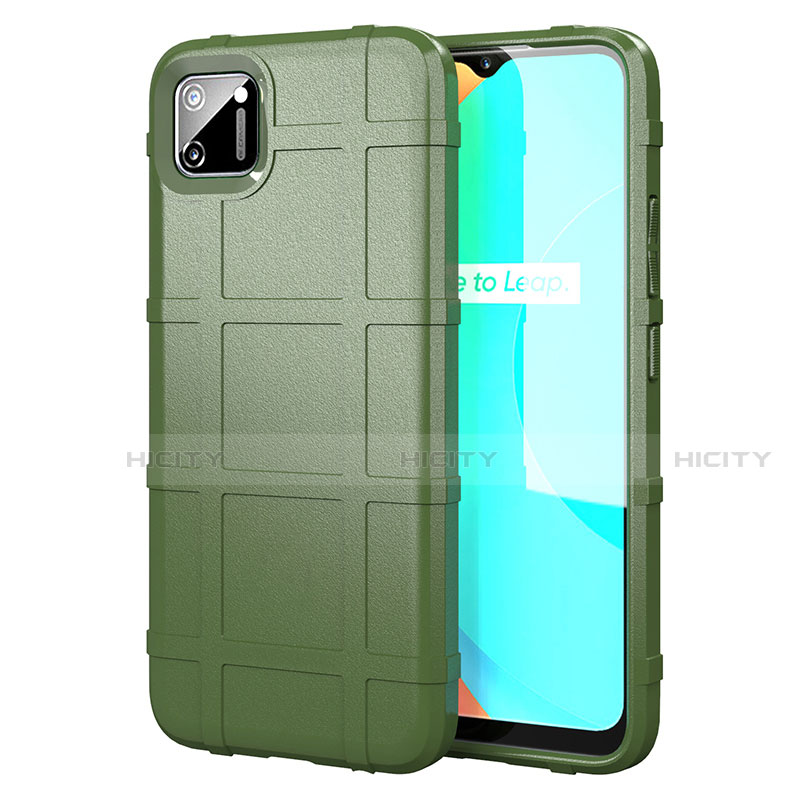 Custodia Silicone Ultra Sottile Morbida 360 Gradi Cover per Realme C11 Verde