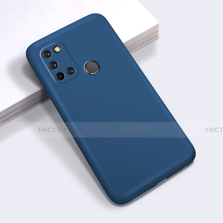 Custodia Silicone Ultra Sottile Morbida 360 Gradi Cover per Realme C17 Blu