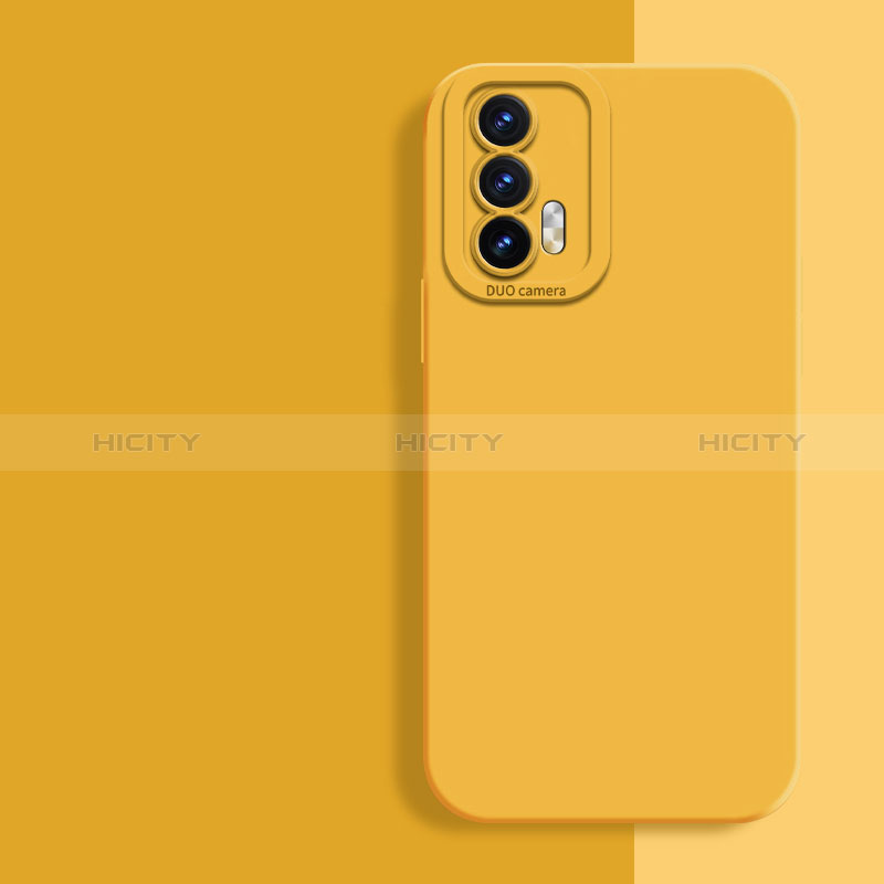 Custodia Silicone Ultra Sottile Morbida 360 Gradi Cover per Realme GT 5G Giallo