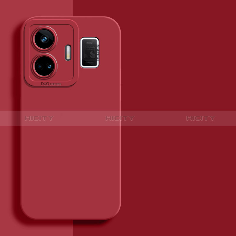 Custodia Silicone Ultra Sottile Morbida 360 Gradi Cover per Realme GT3 5G Rosso