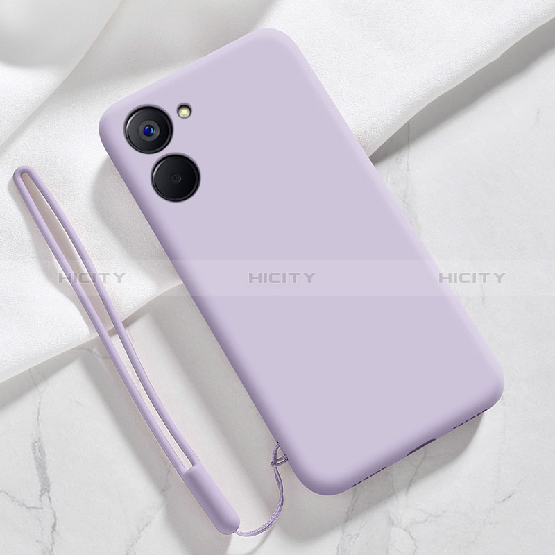 Custodia Silicone Ultra Sottile Morbida 360 Gradi Cover per Realme Q5x 5G Lavanda