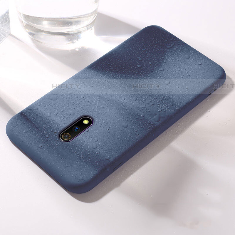 Custodia Silicone Ultra Sottile Morbida 360 Gradi Cover per Realme X Blu