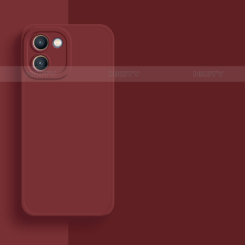 Custodia Silicone Ultra Sottile Morbida 360 Gradi Cover per Samsung Galaxy A03 Rosso Rosa