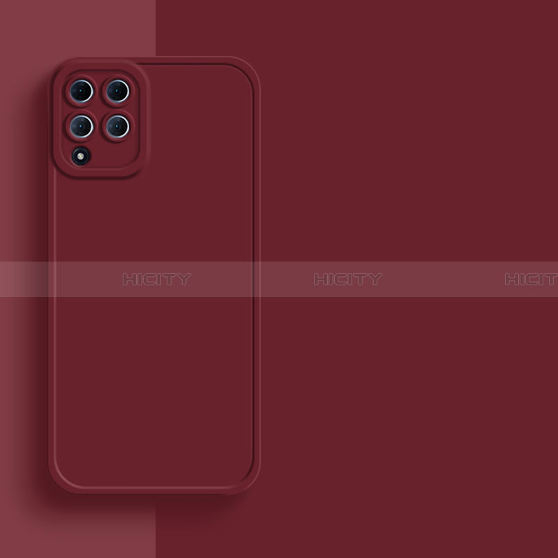 Custodia Silicone Ultra Sottile Morbida 360 Gradi Cover per Samsung Galaxy A22 4G Rosso Rosa