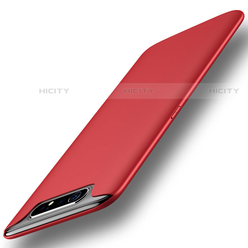 Custodia Silicone Ultra Sottile Morbida 360 Gradi Cover per Samsung Galaxy A80 Rosso