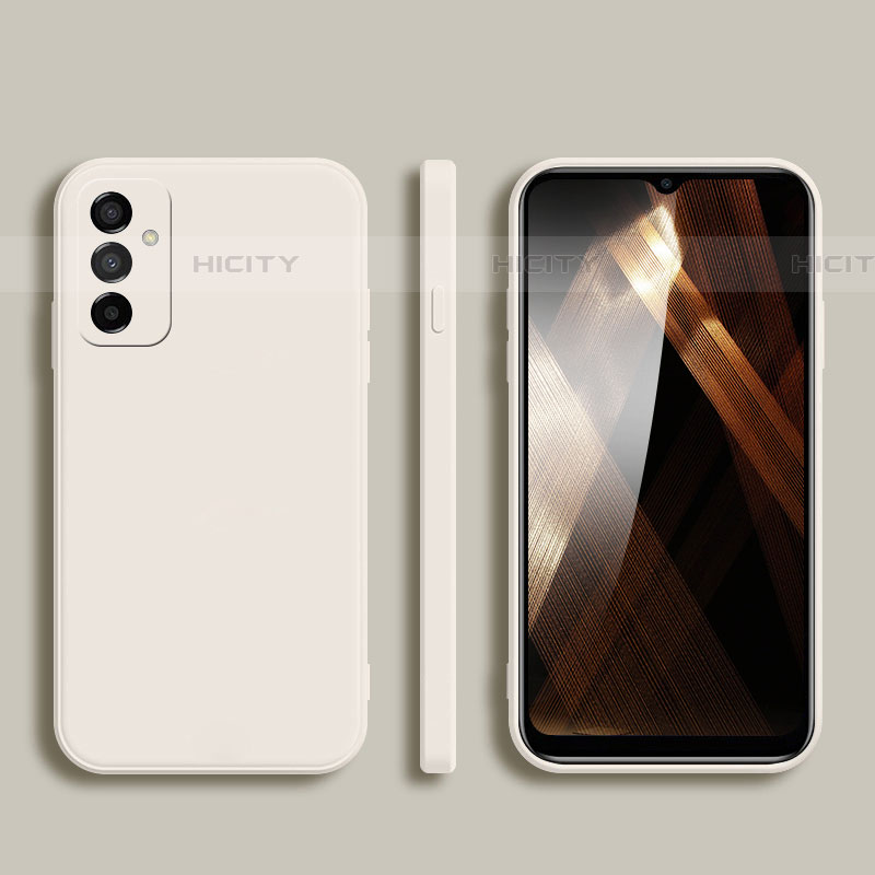 Custodia Silicone Ultra Sottile Morbida 360 Gradi Cover per Samsung Galaxy F13 4G Bianco