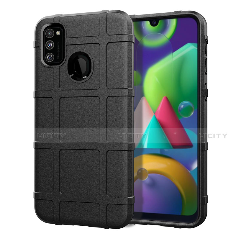 Custodia Silicone Ultra Sottile Morbida 360 Gradi Cover per Samsung Galaxy M30s Nero