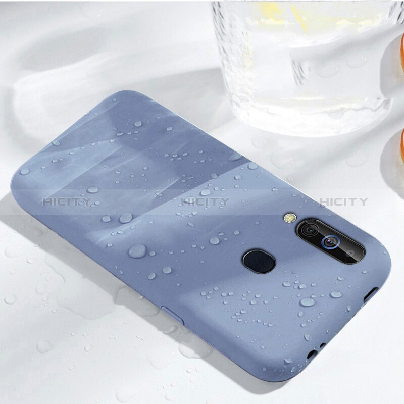 Custodia Silicone Ultra Sottile Morbida 360 Gradi Cover per Samsung Galaxy M40 Cielo Blu