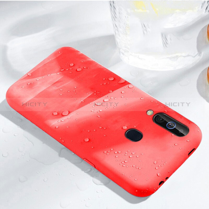 Custodia Silicone Ultra Sottile Morbida 360 Gradi Cover per Samsung Galaxy M40 Rosso