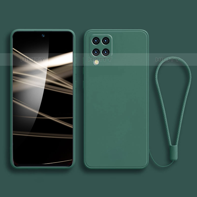 Custodia Silicone Ultra Sottile Morbida 360 Gradi Cover per Samsung Galaxy M53 5G Verde Notte