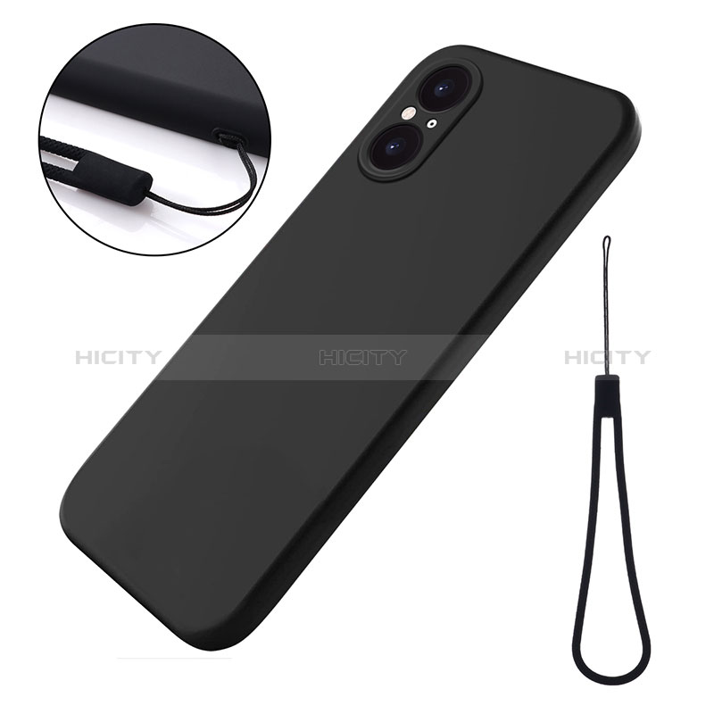 Custodia Silicone Ultra Sottile Morbida 360 Gradi Cover per Sony Xperia 5 V Nero