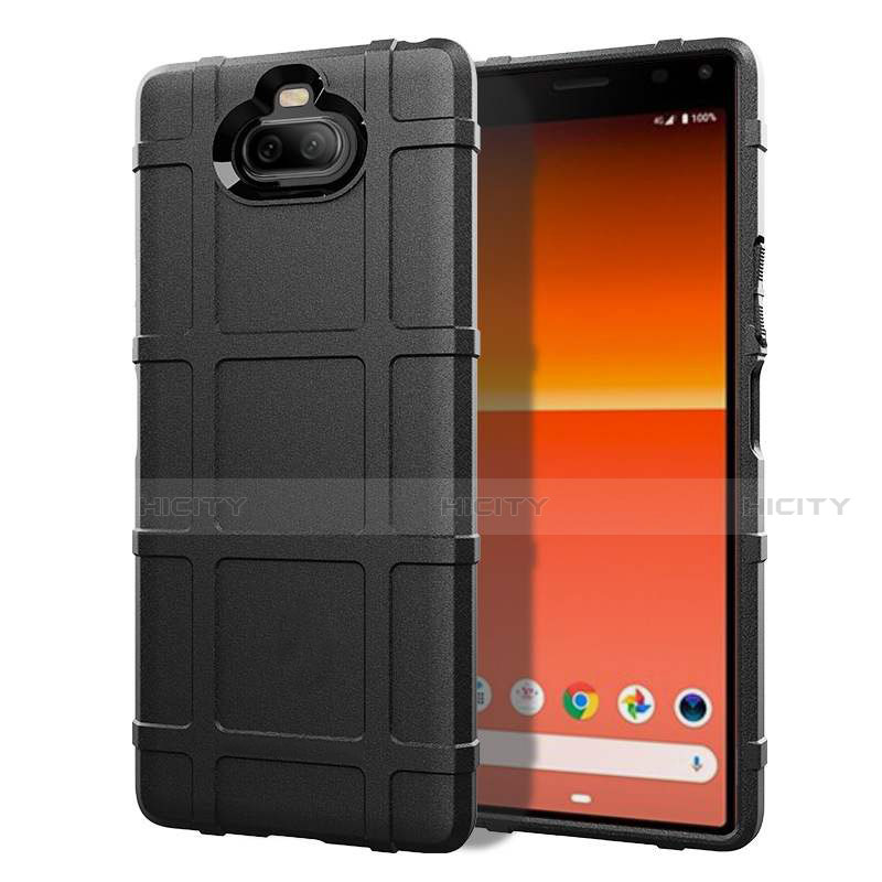 Custodia Silicone Ultra Sottile Morbida 360 Gradi Cover per Sony Xperia 8 Lite Nero