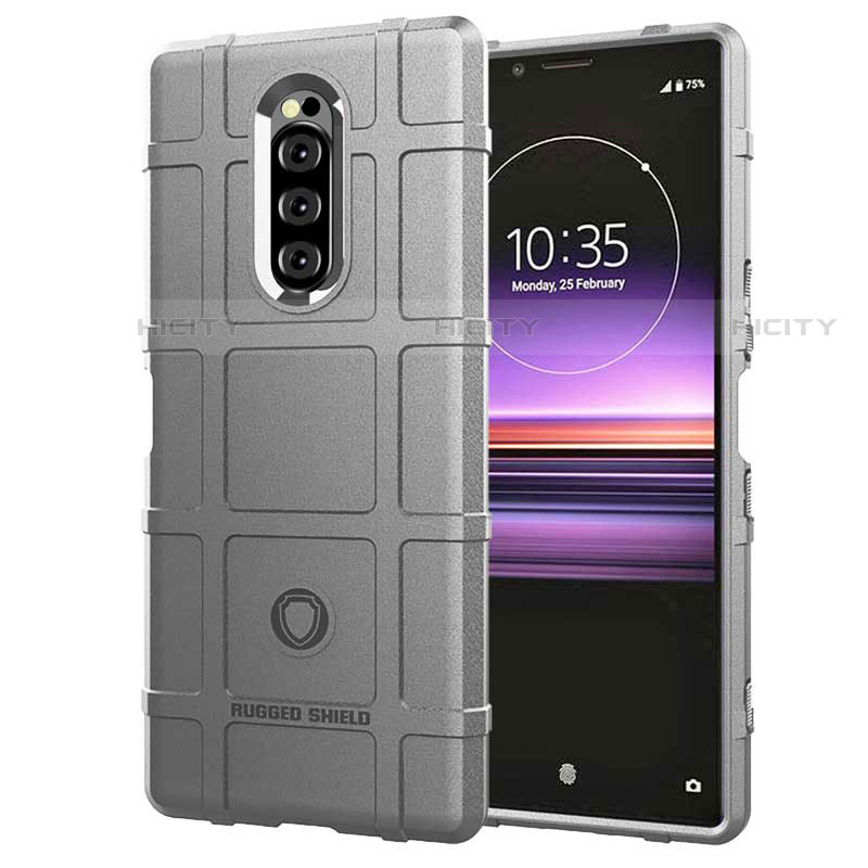 Custodia Silicone Ultra Sottile Morbida 360 Gradi Cover per Sony Xperia XZ4 Argento