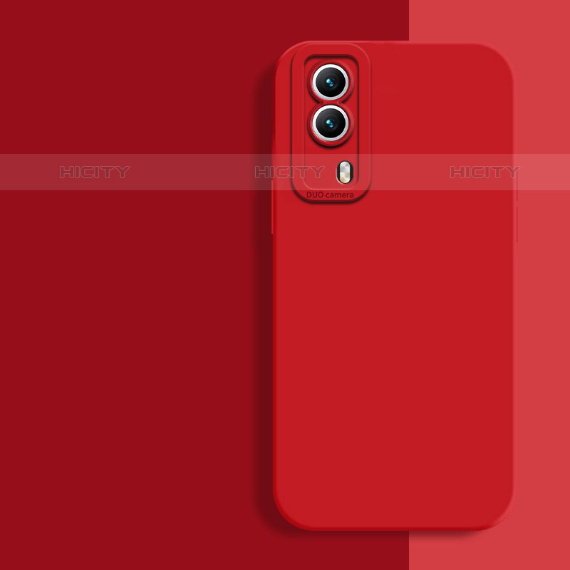 Custodia Silicone Ultra Sottile Morbida 360 Gradi Cover per Vivo iQOO Z5x 5G Rosso