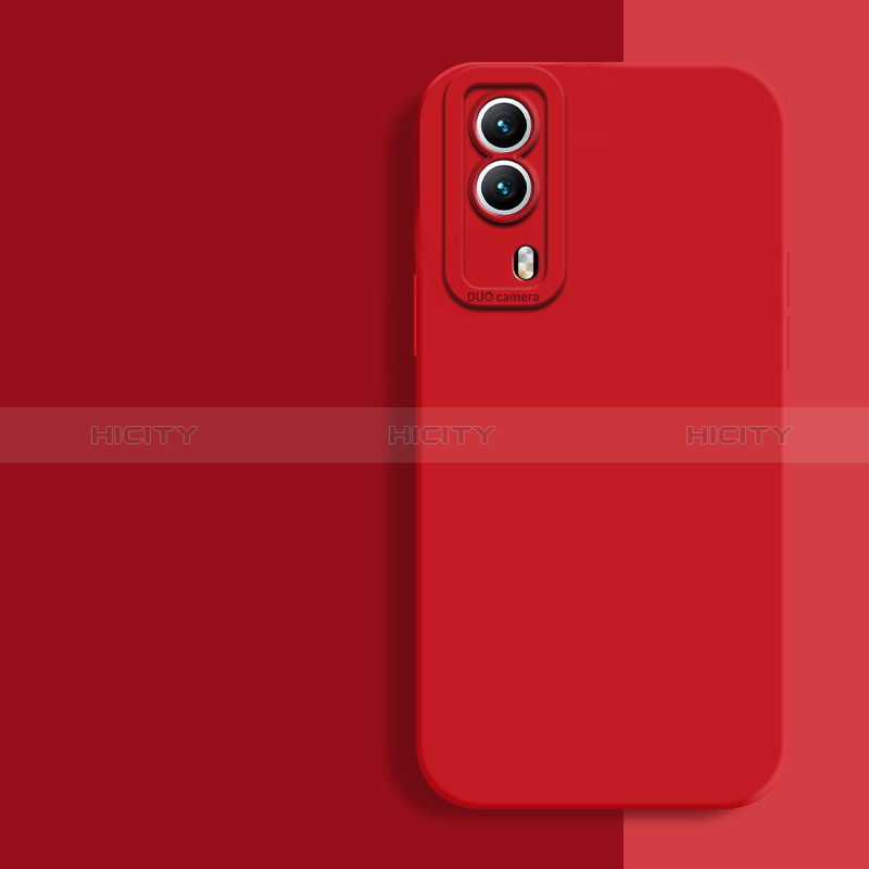 Custodia Silicone Ultra Sottile Morbida 360 Gradi Cover per Vivo T1x 5G Rosso