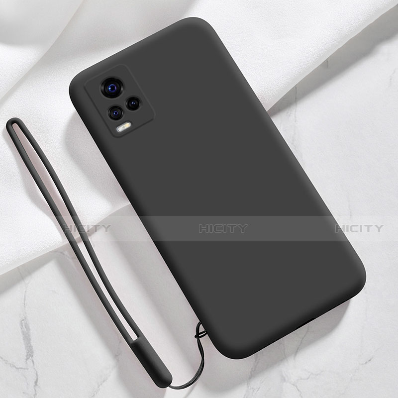 Custodia Silicone Ultra Sottile Morbida 360 Gradi Cover per Vivo V20 Pro 5G Nero