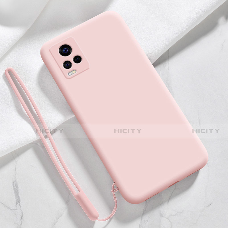 Custodia Silicone Ultra Sottile Morbida 360 Gradi Cover per Vivo V20 Pro 5G Rosa