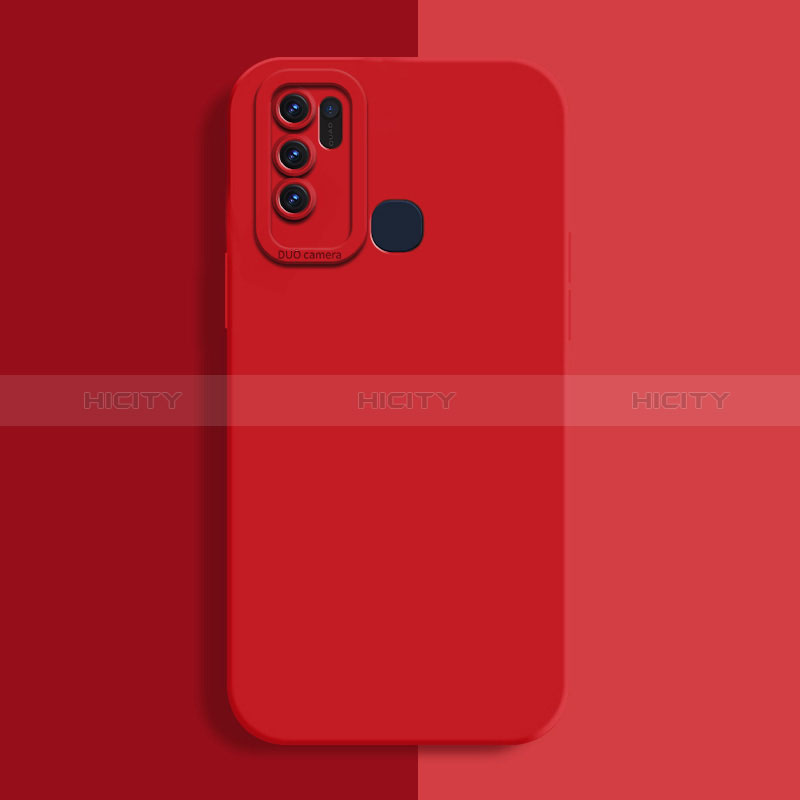 Custodia Silicone Ultra Sottile Morbida 360 Gradi Cover per Vivo Y50 Rosso