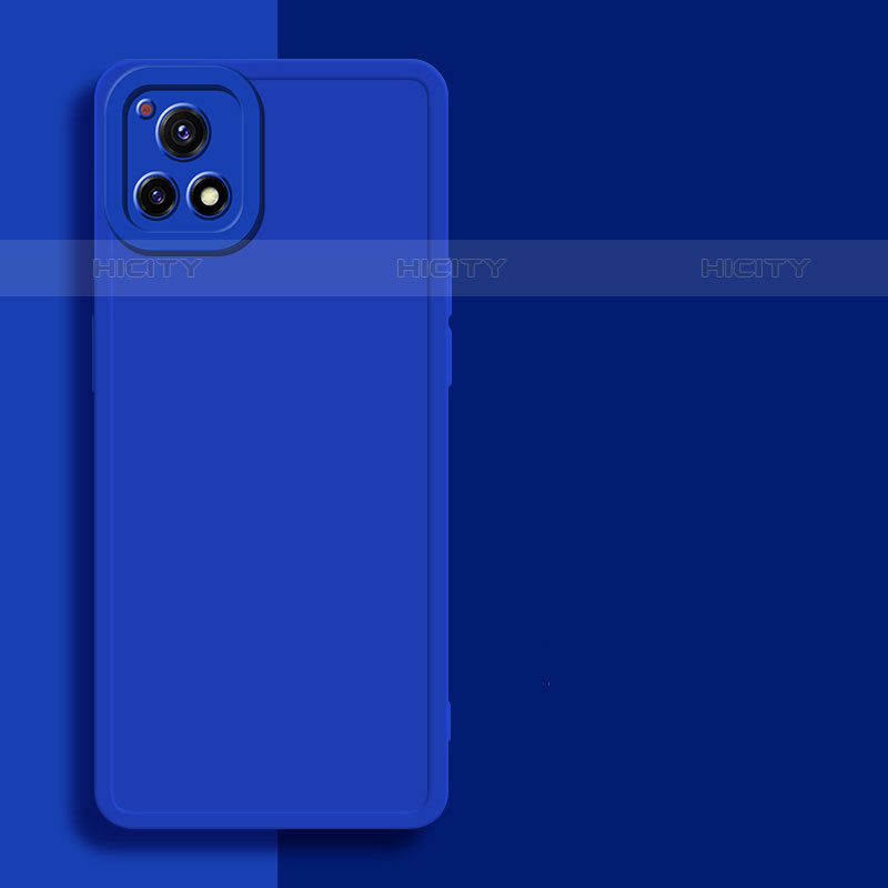 Custodia Silicone Ultra Sottile Morbida 360 Gradi Cover per Vivo Y52s 5G Blu