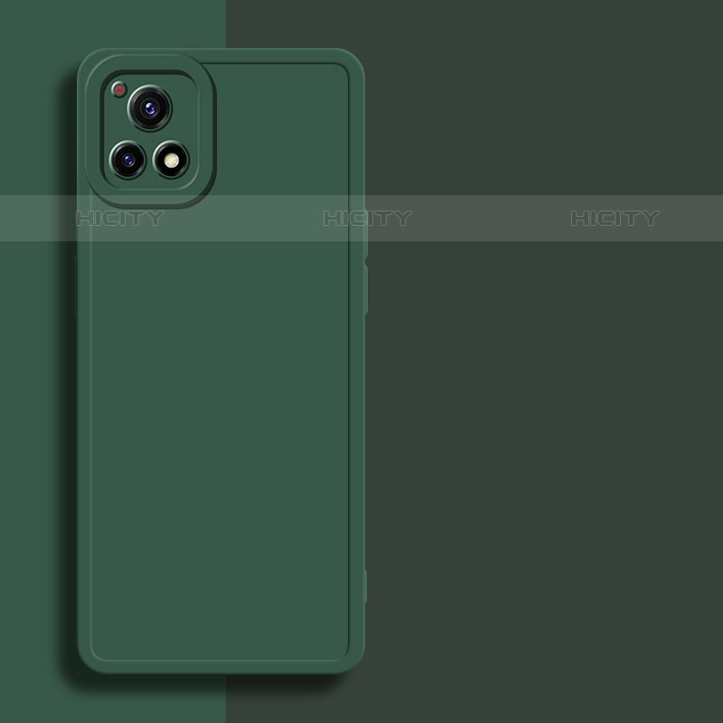 Custodia Silicone Ultra Sottile Morbida 360 Gradi Cover per Vivo Y52s 5G Verde Notte